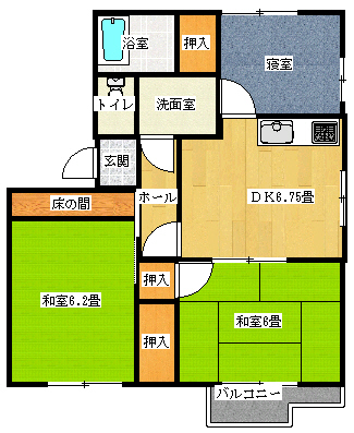 ファミール田口Ｃの間取り