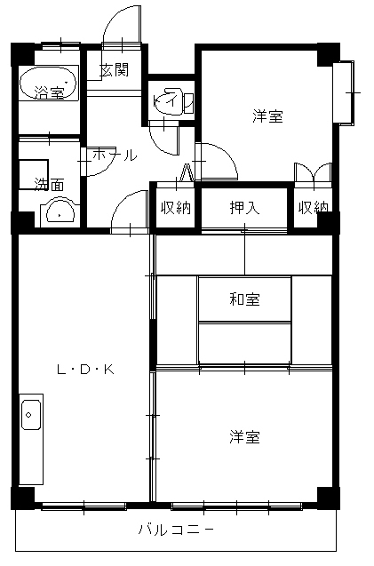 西彼杵郡時津町浜田郷のマンションの間取り