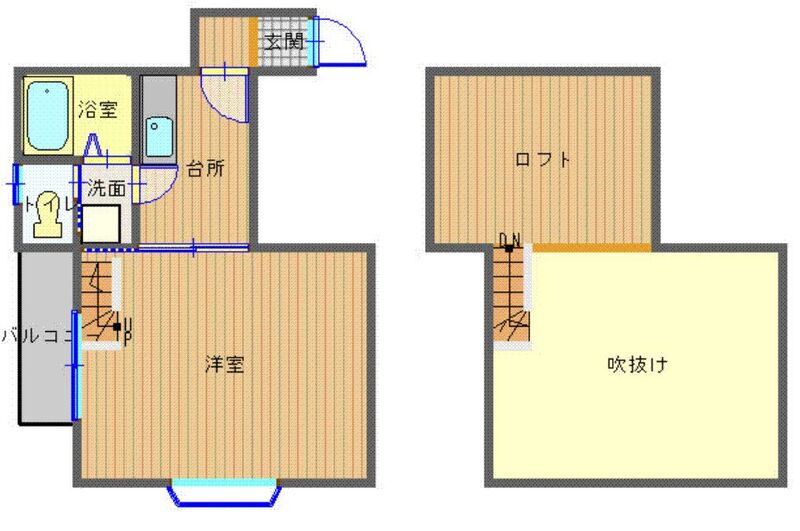 西彼杵郡長与町高田郷のアパートの間取り