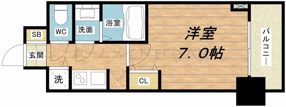 S-RESIDENCE都島の間取り