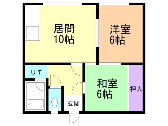 加地ハイツ1号棟の間取り