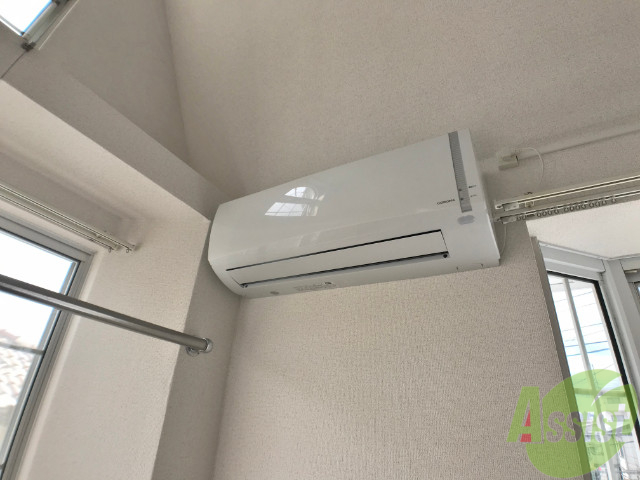 その他設備　エアコンもありました。寒暖対策ばっちり。