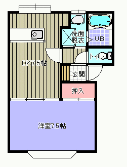 アメニティ川先7号棟の間取り