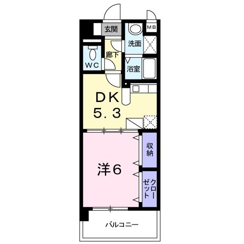 菊池郡菊陽町大字津久礼のマンションの間取り