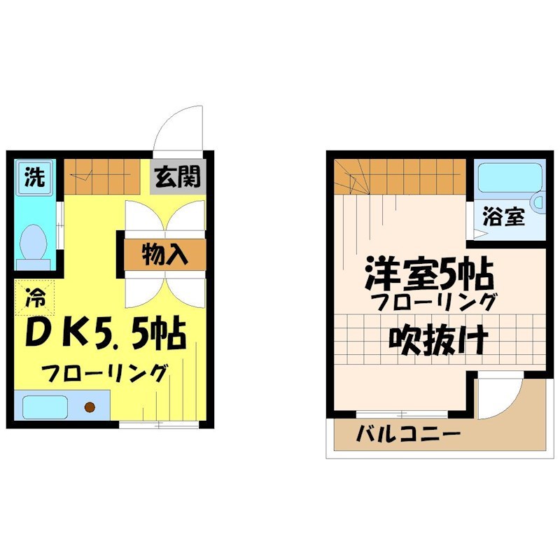 調布市国領町のマンションの間取り