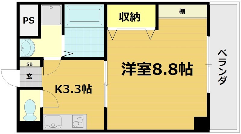 グランフォート伏見の間取り