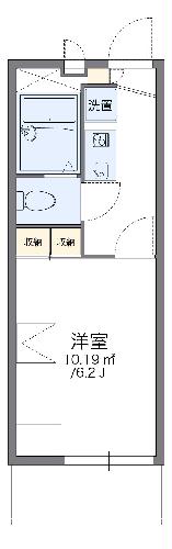 レオパレスフォンターナＢの間取り