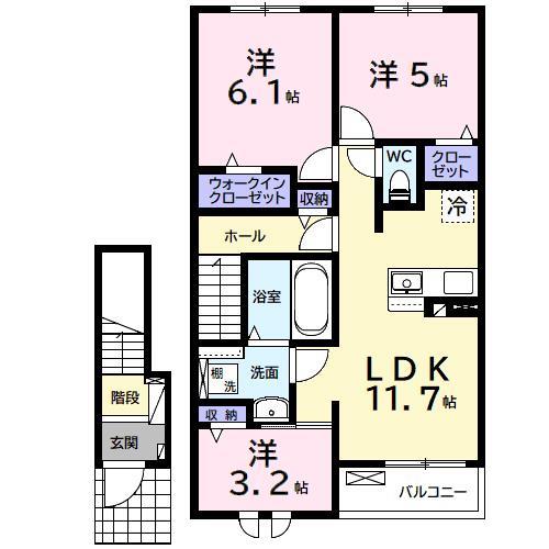 ラポールIVの間取り