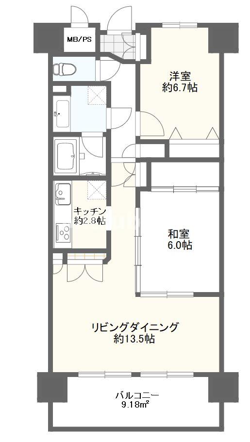 モナーク立川の間取り