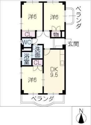 メゾンソレイユの間取り