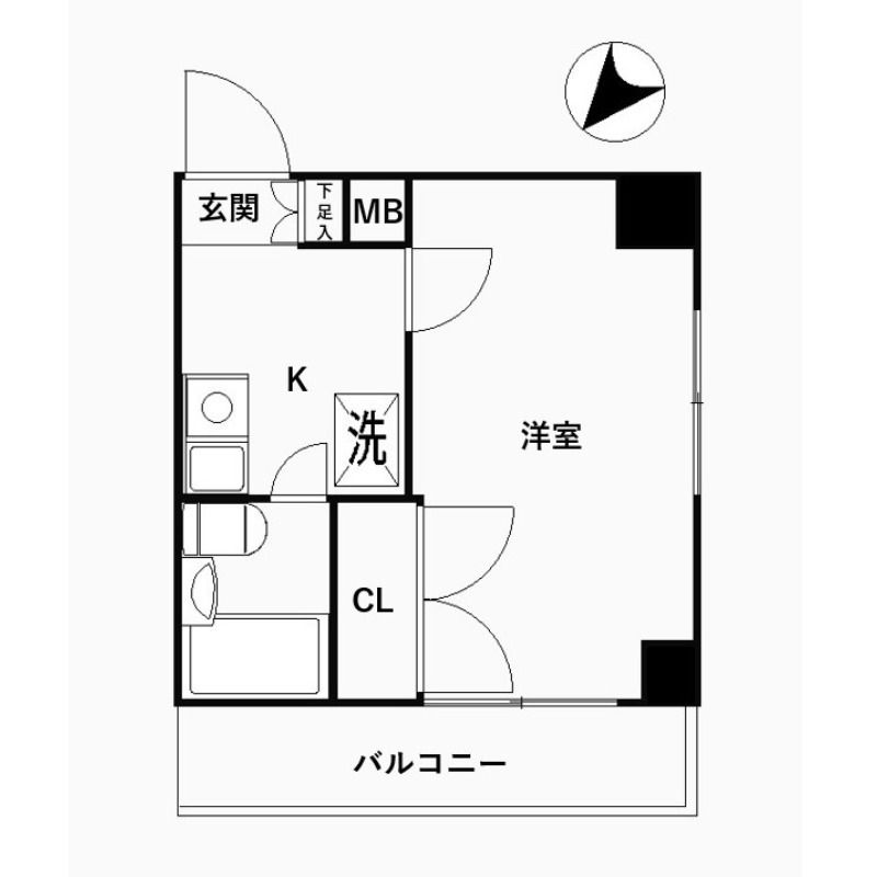 スカイコート世田谷用賀第2の間取り