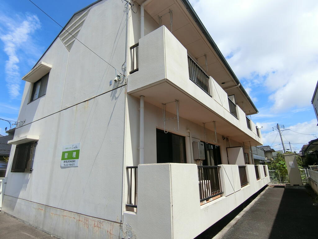 仙台市宮城野区安養寺のマンションの建物外観