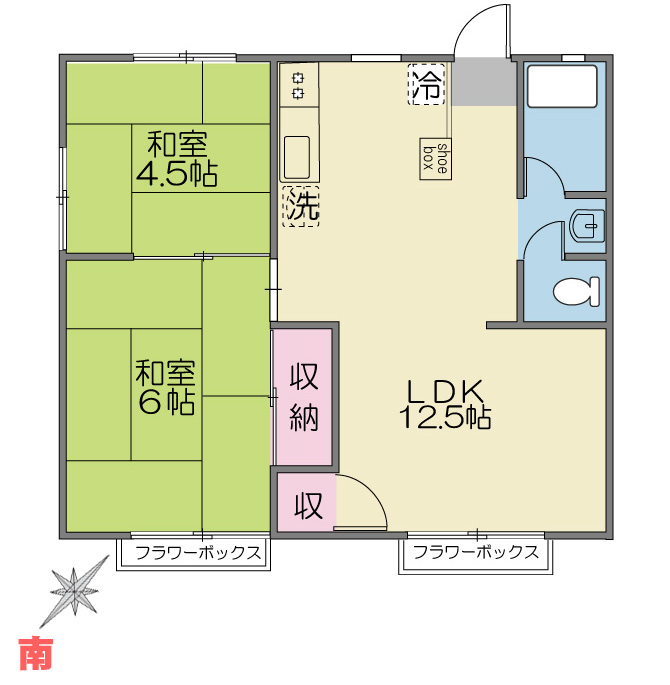 メゾンボヌールの間取り