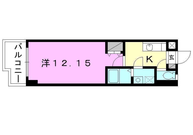 東温市北方のマンションの間取り