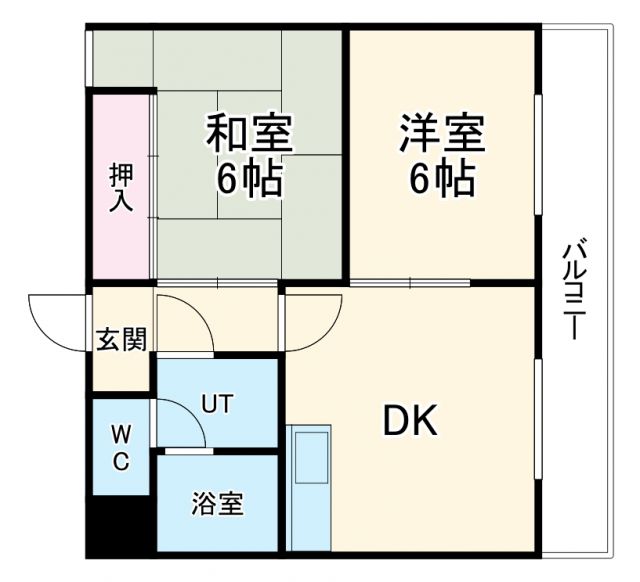 【名古屋市北区城東町のマンションの間取り】