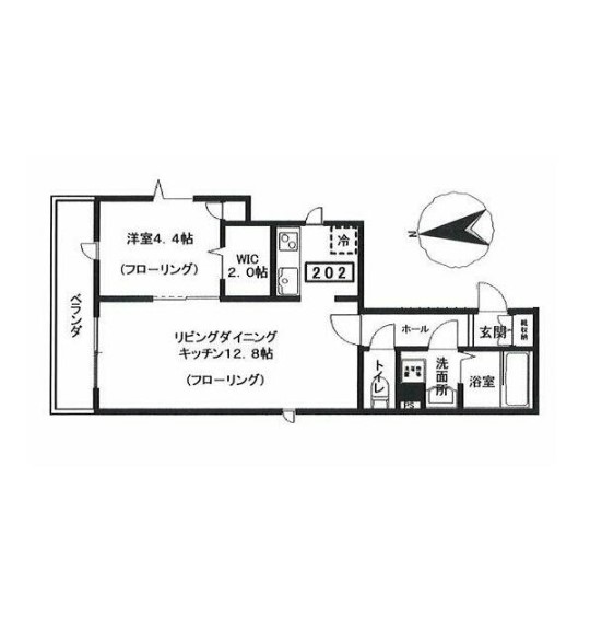 世田谷区砧のマンションの間取り