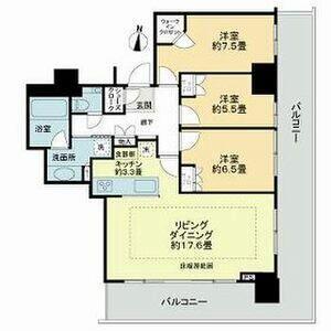 ライオンズタワー札幌の間取り