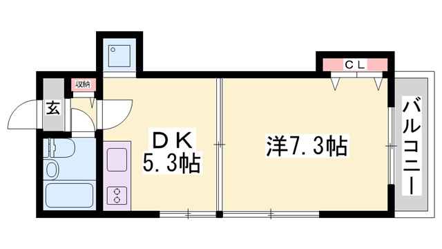 アシューレ加古川の間取り