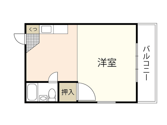 広島市中区竹屋町のマンションの間取り