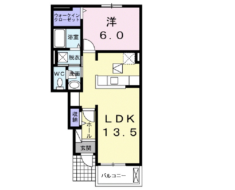 フルーリールの間取り