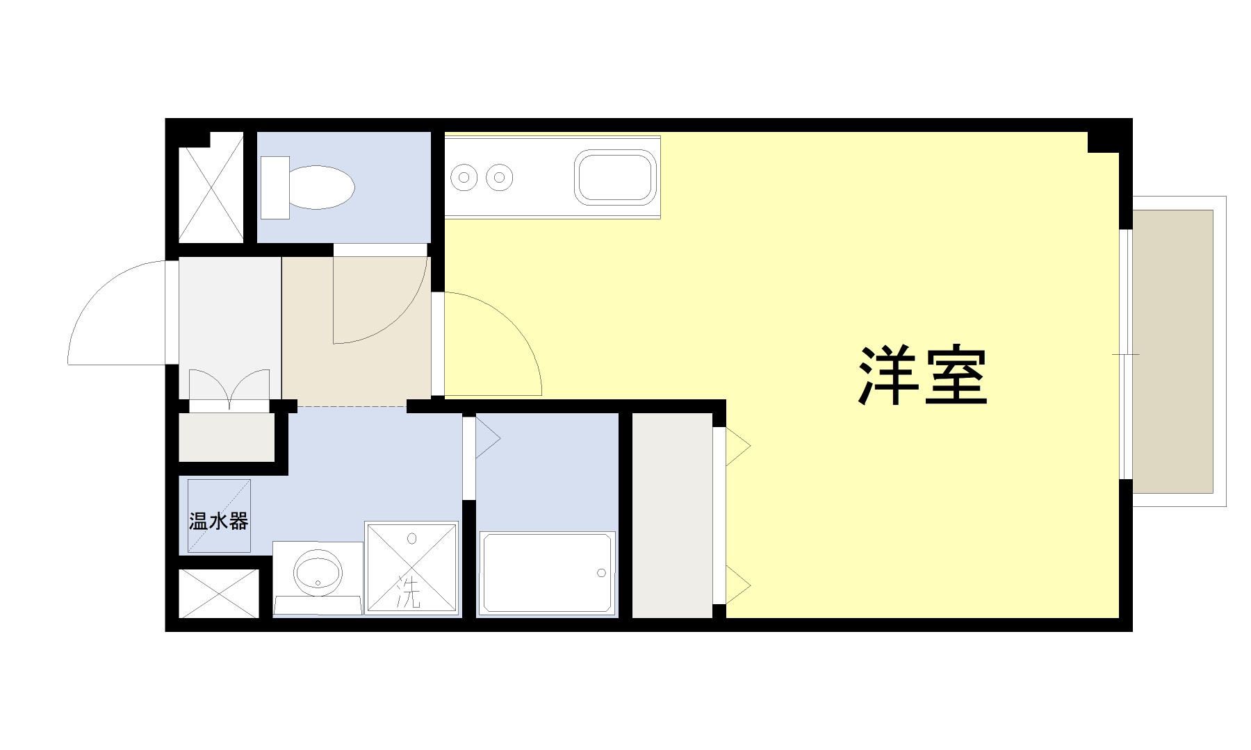 【仮称）大杙アパートAの間取り】