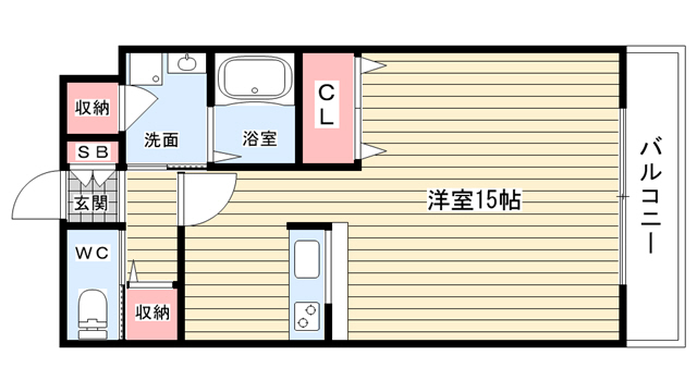 豊中市上野坂のマンションの間取り