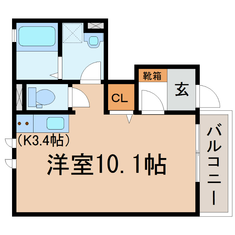 エルメゾン　ラクワットの間取り