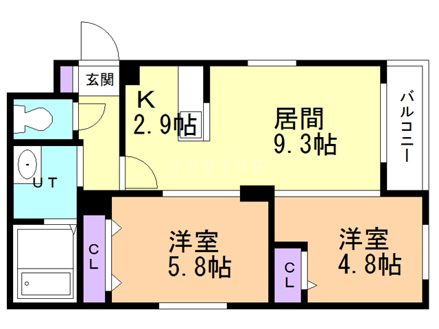 クレスト環状通東の間取り