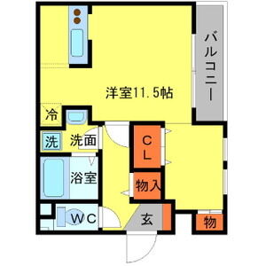 大阪市西成区玉出西のマンションの間取り