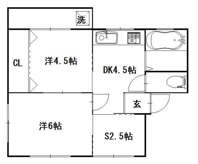 セリーヌA館の間取り