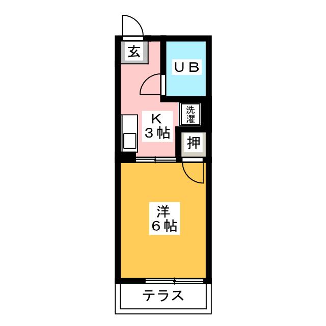 シティハイム　エクセルIIの間取り