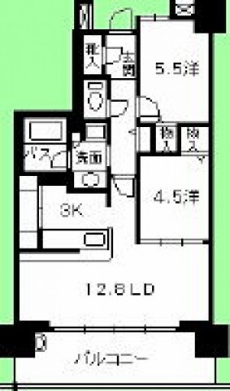 【広島市南区大州のマンションの間取り】