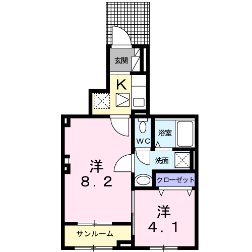 グラースジュネスの間取り