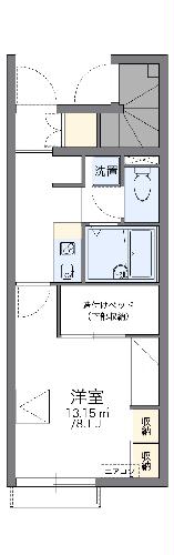 レオパレスブラントン　スクエアの間取り