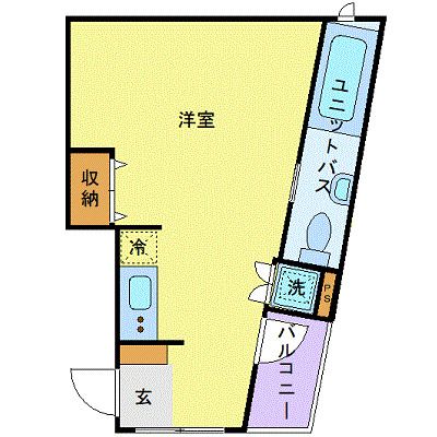 鎌倉市由比ガ浜のマンションの間取り