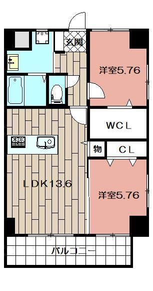 THE SQUARE・Central Residenceの間取り