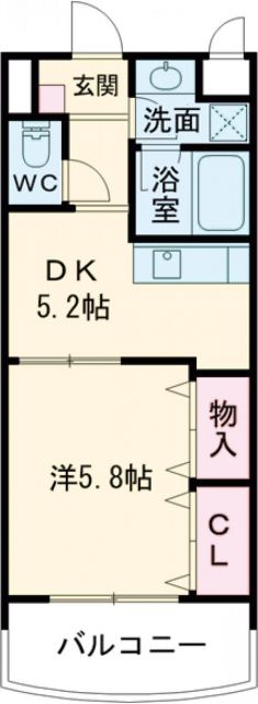 【泉佐野市市場西のマンションの間取り】