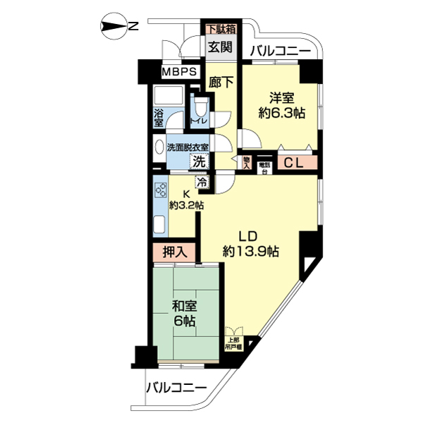 フェリス鷺沼の間取り