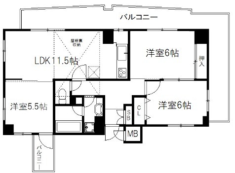 グラン・ドムール北白川の間取り