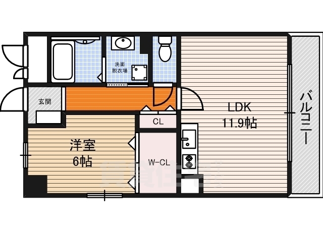 リアンリュー43の間取り