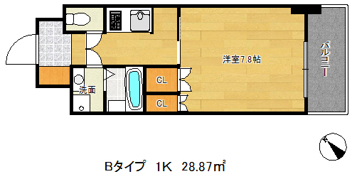 プラネソシエ神戸元町の間取り