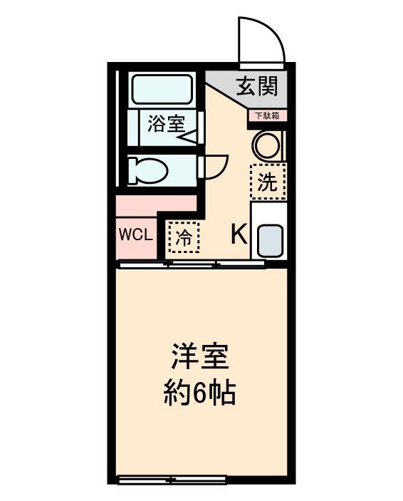 町田市三輪町のアパートの間取り