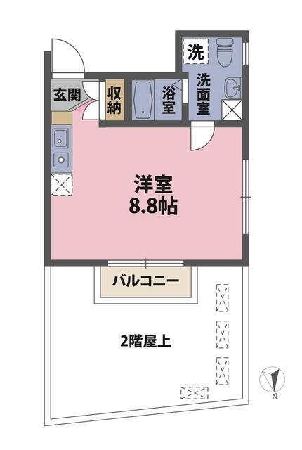 世田谷区代沢のマンションの間取り