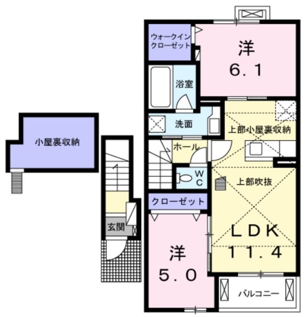 エレガンス・壱番館の間取り