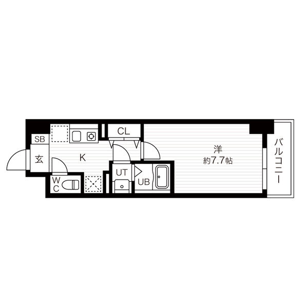 West land白鷺の間取り