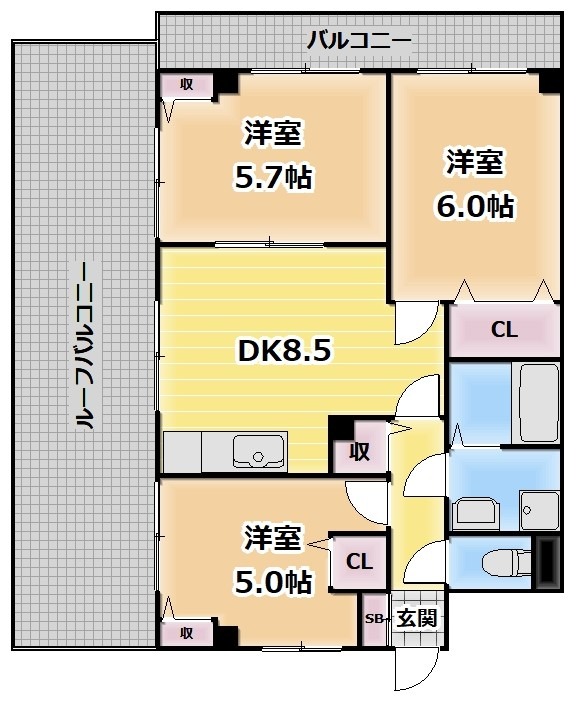 ブリーズ菊川マンションの間取り