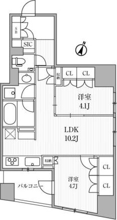 ディームス大手町ノースの間取り