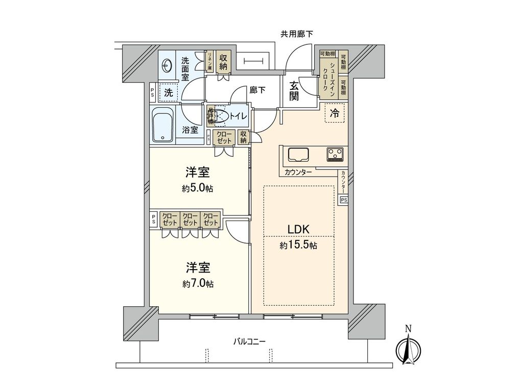 ローレルタワー堺筋本町の間取り