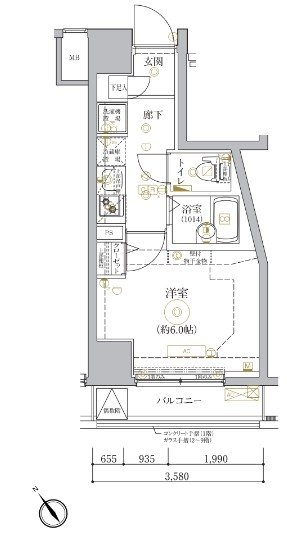 ベルシード品川西大井の間取り写真
