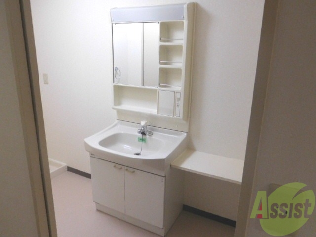 洗面設備　洗面室は、このくらいの広さがあれば安心です